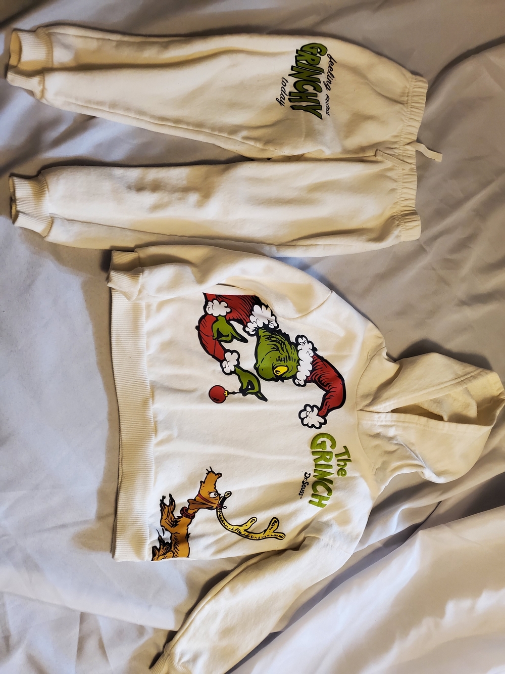Kids' The Grinch Hoodie & Sweatpants Pajama Set, Size 5
